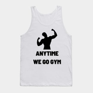 Anytime Fitness | Anytime We Go Gym Muscular Man Logo Tank Top